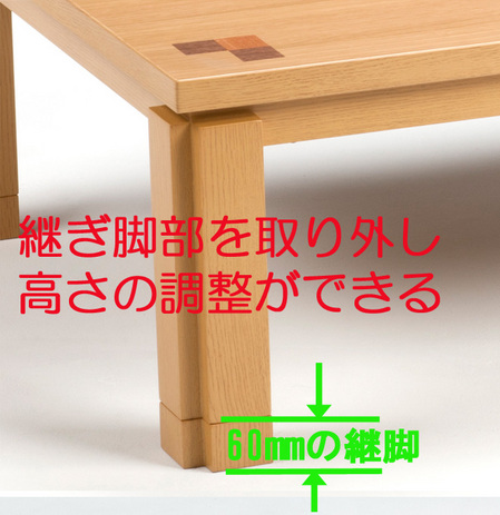 こたつテーブル 省エネ　ステップ