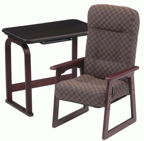 ダイニングこたつ　高齢者向け(専用布団付) （小柄な人･高齢者向けの椅子を採用）布団なしの椅子とダイニングこたつテーブルセットの写真