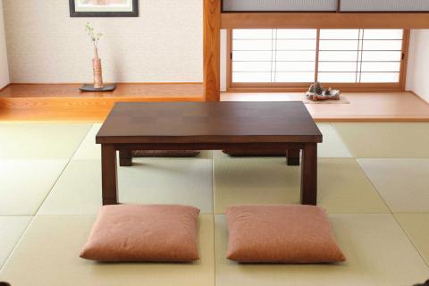 (新品)家具調リビングこたつ105BR＆高級和室チェアー4脚セット