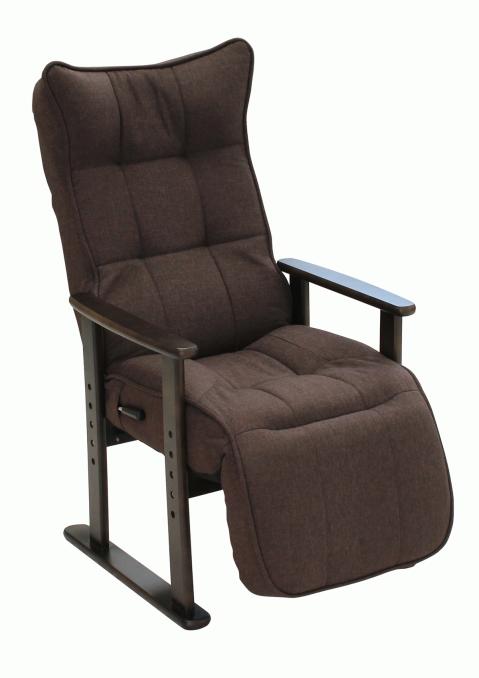 リクライニングチェア YC-3237D-1 ブラウン×ブラウン(リラックスタイム