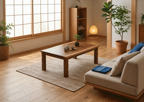 ながつきウォールナット 横長使用イメージ